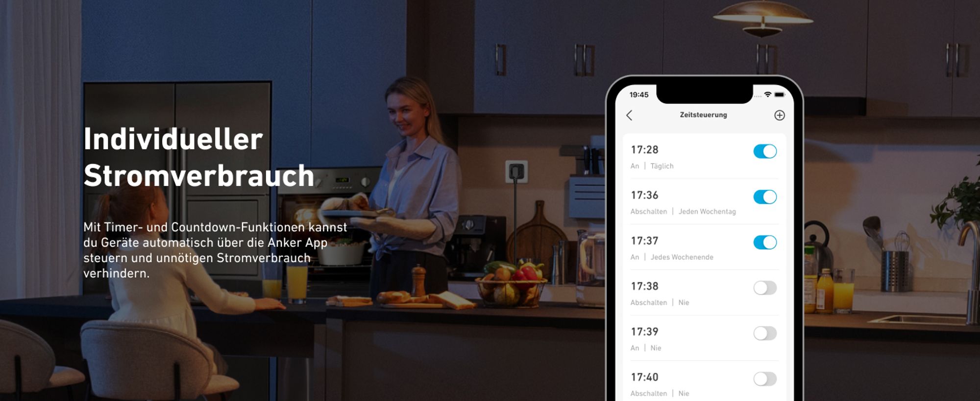 Anker SOLIX Smart Plug für Balkonkraftwerk,Solarbank 2 Serie, 4er-Pack