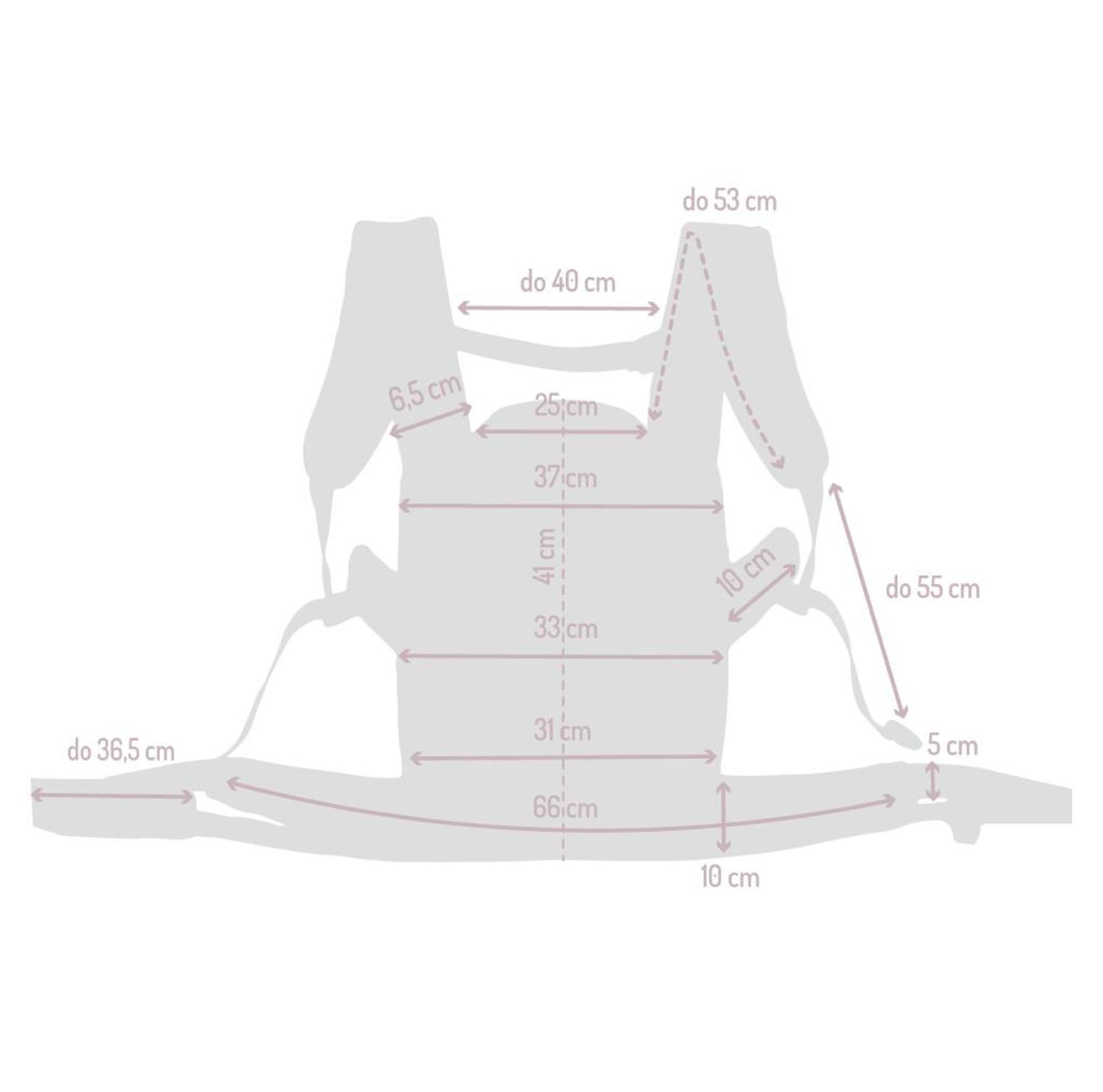 MoMi COLLET – Ergonomische & physiologische Babytrage, verstellbar für vorne & hinten, mit Kapuze & Tasche – Beige
