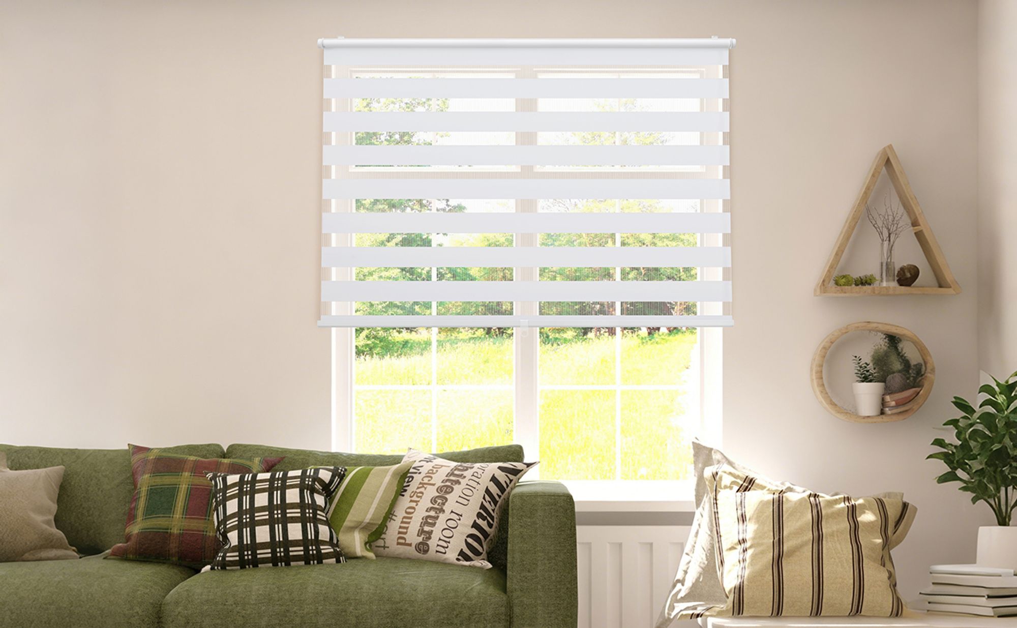 Doppelrollo schnurlos Duo Rollo Klemmfix Rollos für Fenster ohne Bohren & zum Bohren Faltrollo 115x210cm Weiß