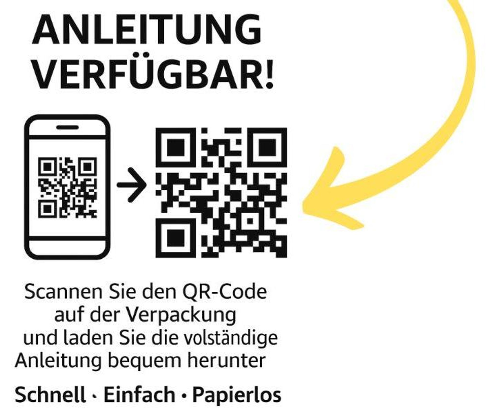 Montageanleitung zum Herunterladen per QR-Code