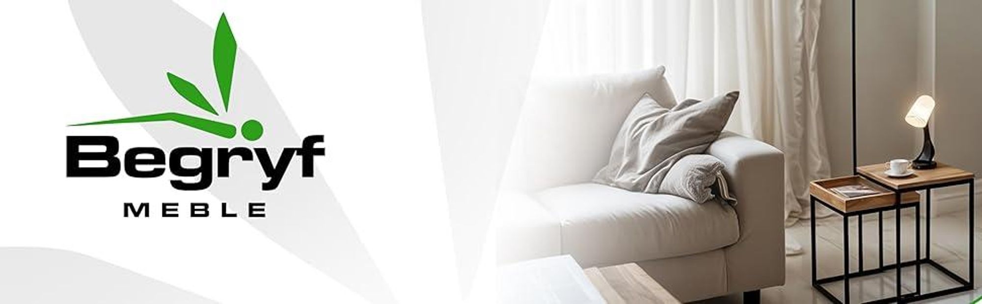 BEGRYF Runder Couchtisch 56x56 cm, Beistelltisch mit Bambusbeinen, kleiner Kaffeetisch weiß, moderner Wohnzimmertisch, moderner Sofatisch
