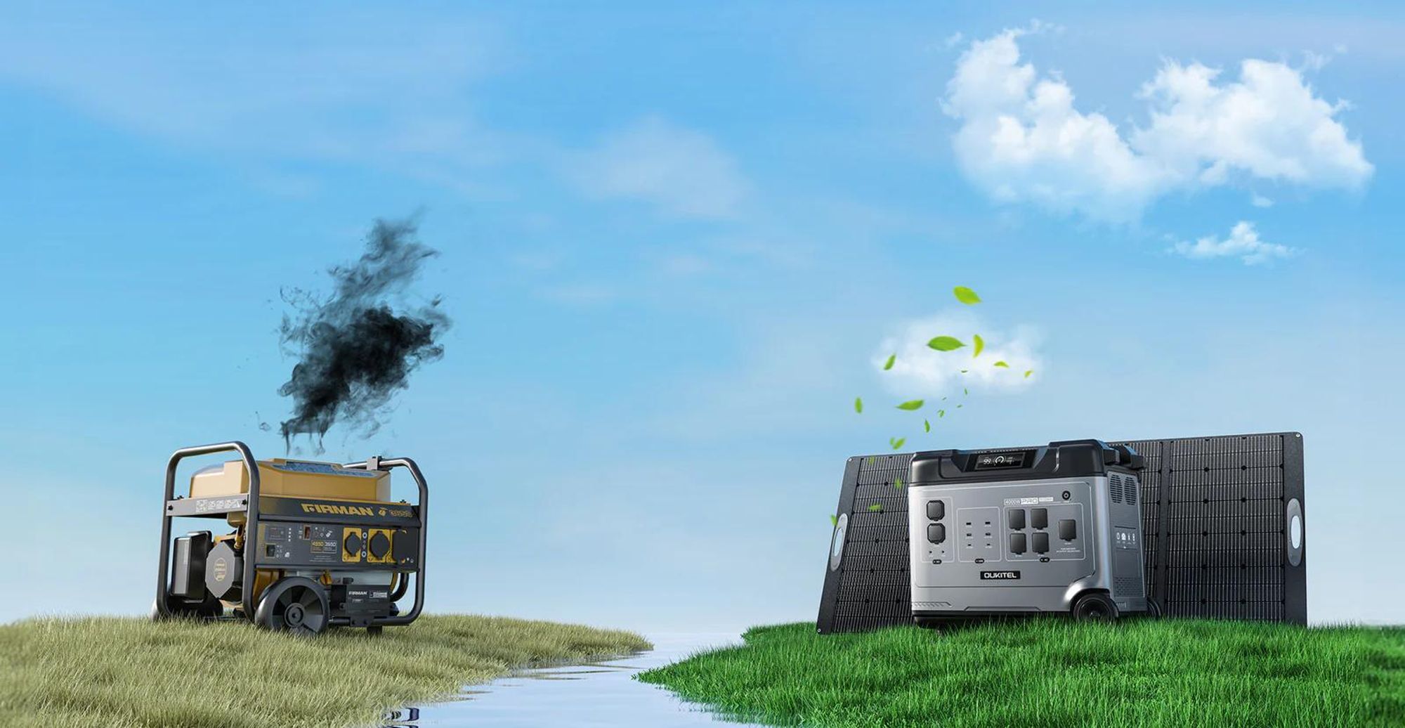 OUKITEL P5000 Pro Powerstation 5120Wh 4000W LiFePO4 mit App & UPS