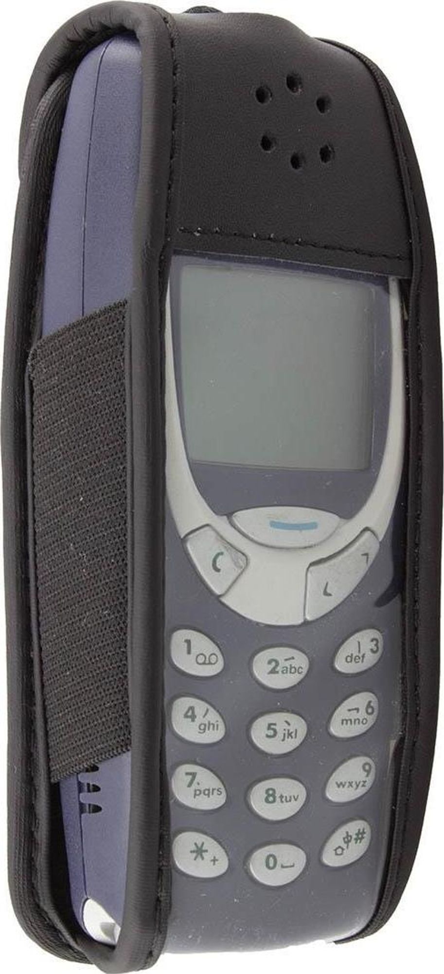 caseroxx Ledertasche mit Gürtelclip kompatibel mit Nokia 3310 / 3330 aus Echtleder, Tasche mit Gürtelclip und Sichtfenster  Bild 1