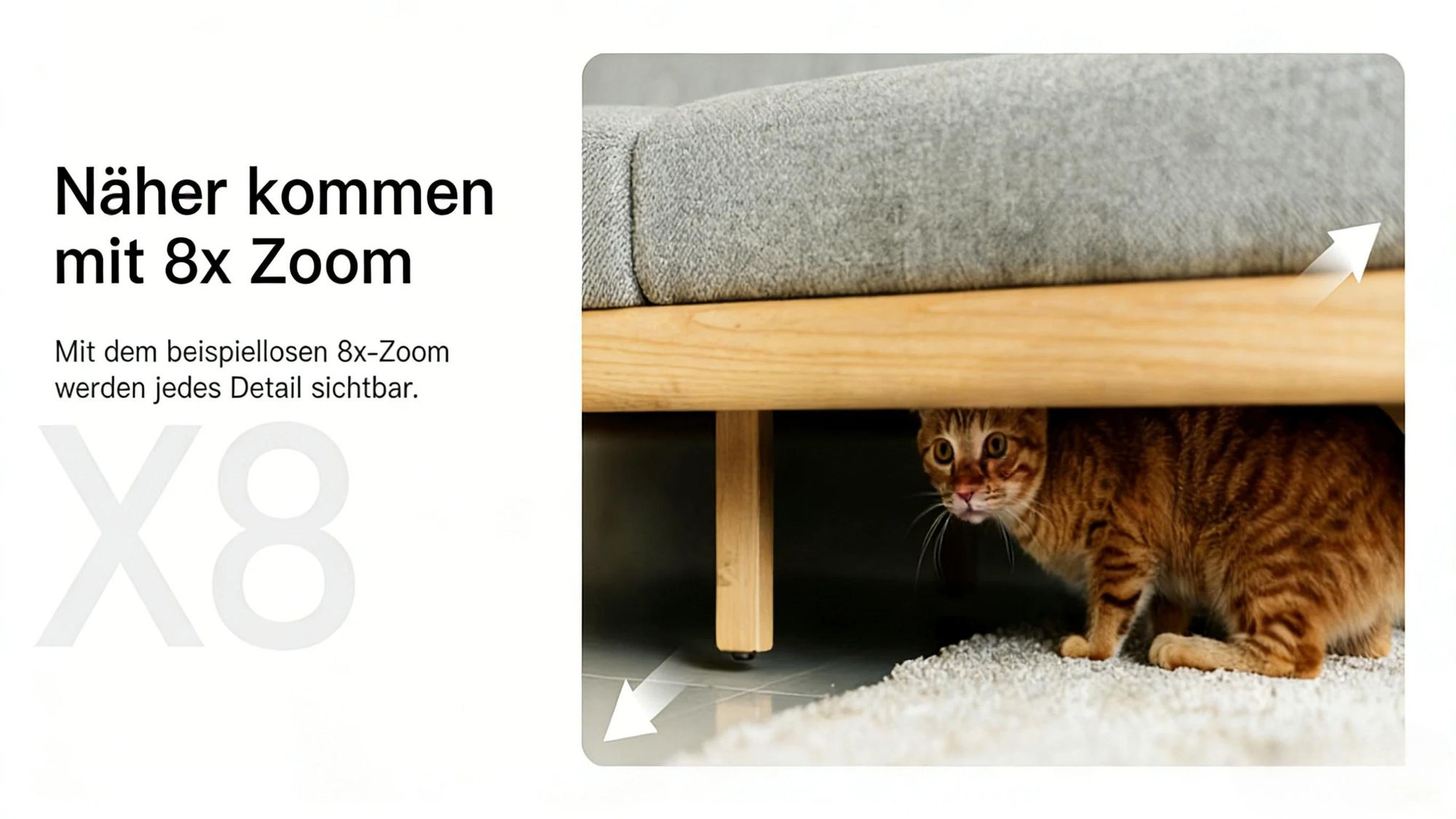 4MP überwachungskamera Innen mit Nachtsicht WLAN Indoor Kamera Hundekamera Zwei-Wege-Audio,2.4Ghz WiFi PIR Bewegungserkennung für Baby&Haustiere