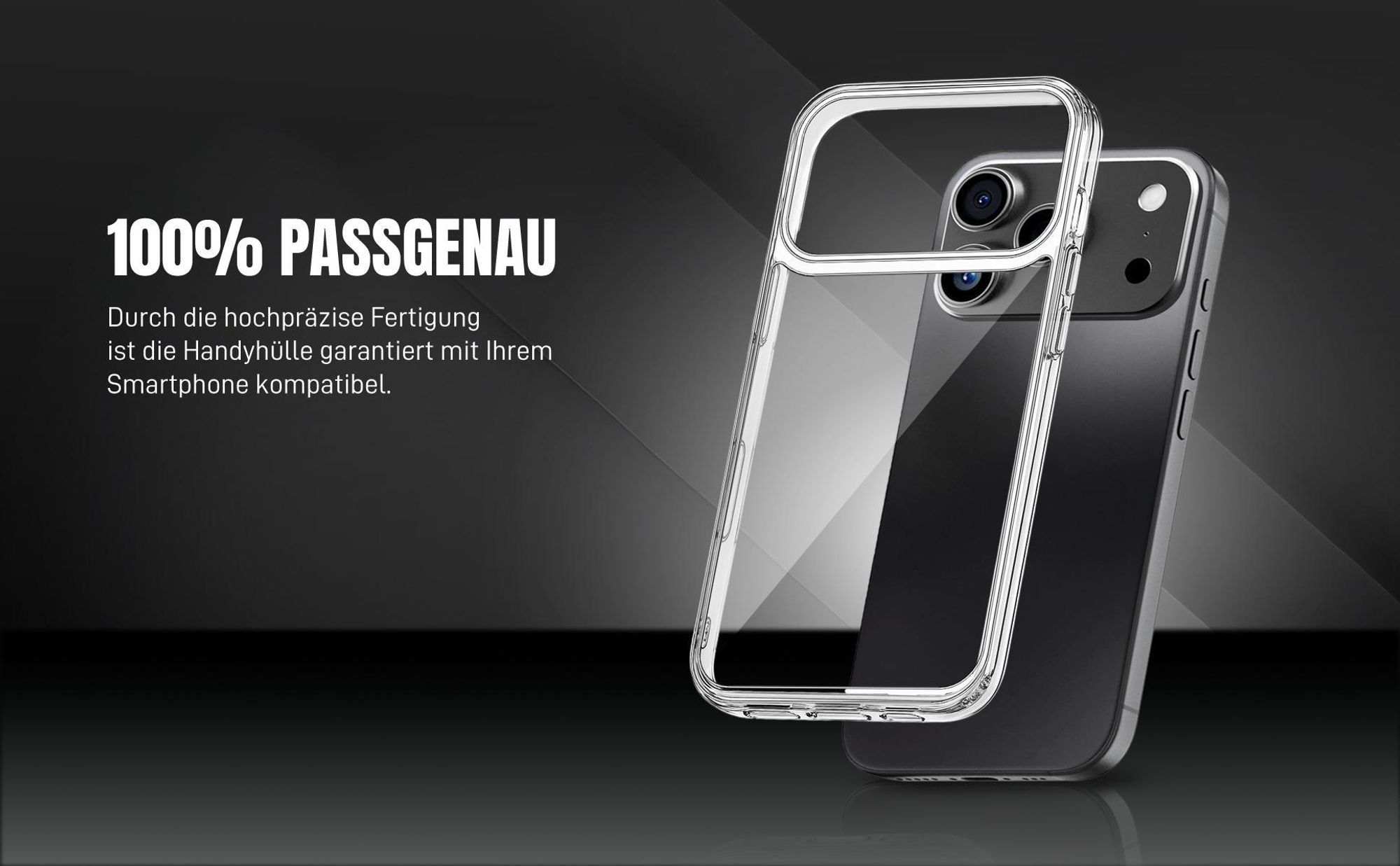 TPU Backcover für Apple iPhone 17 Pro mit 100% Passgenauigkeit