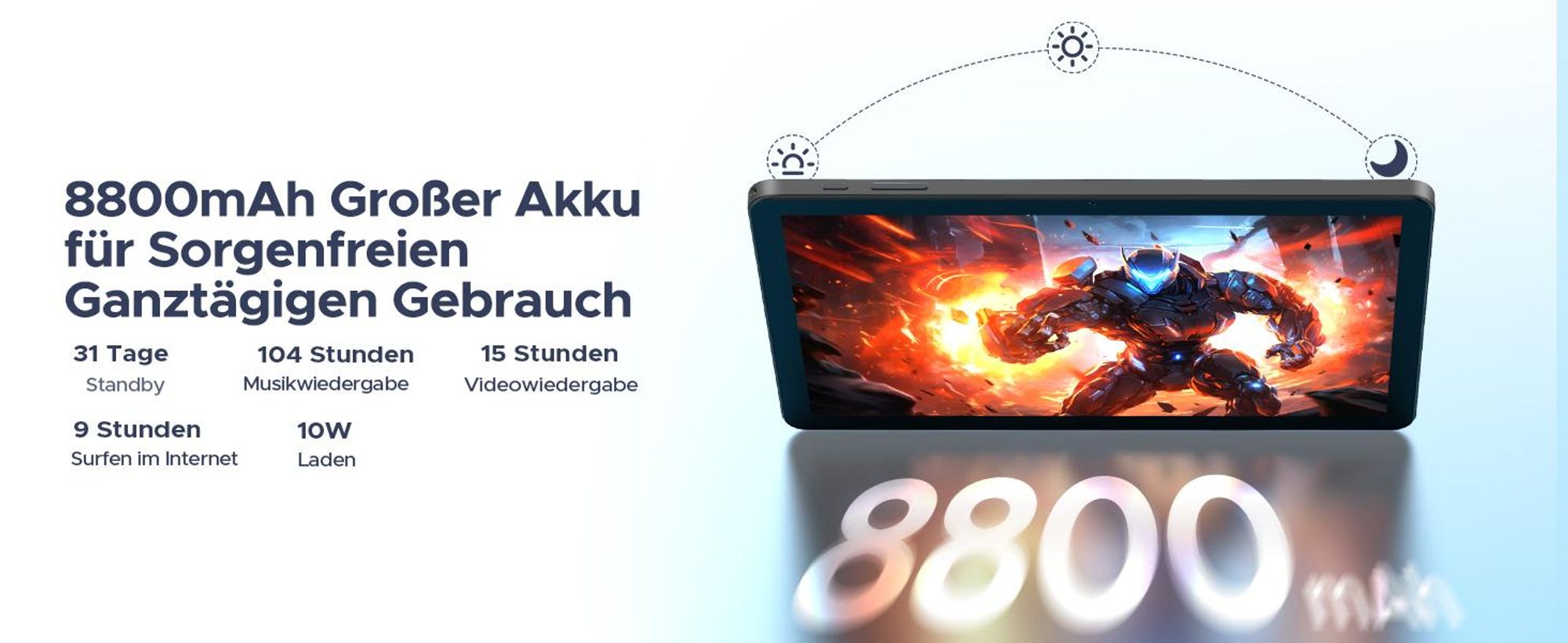 AORLYM P10 PRO 48(8+40)GB+128GB, 10 Zoll Tablet 120Hz, Android 16, 8800mAh, mit Tastatur/Maus/Stift/Hülle usw, Gemini AI, 3.5mm Kopfhöreranschluss