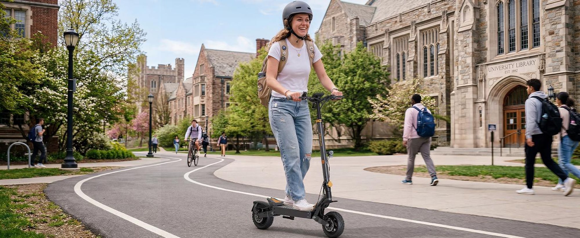 Ausom L1 ABE E-Scooter 90km Reichweite 930W Peak 10 Zoll Tubeless NFC E-ABS StVZO faltbar