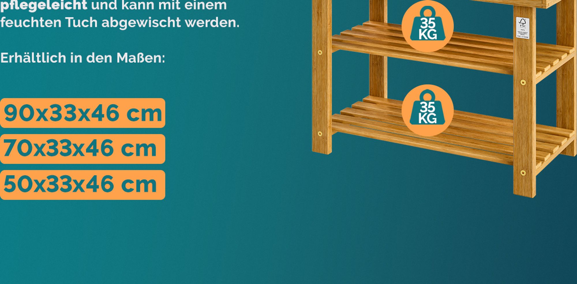 CASARIA® Schuhregal mit Sitzfläche Holz Massiv 160kg Belastbarkeit FSC®-Zertifiziert Akazie 3 Ebenen Flur Bad Schuhbank Sitzbank Schuhschrank Braun