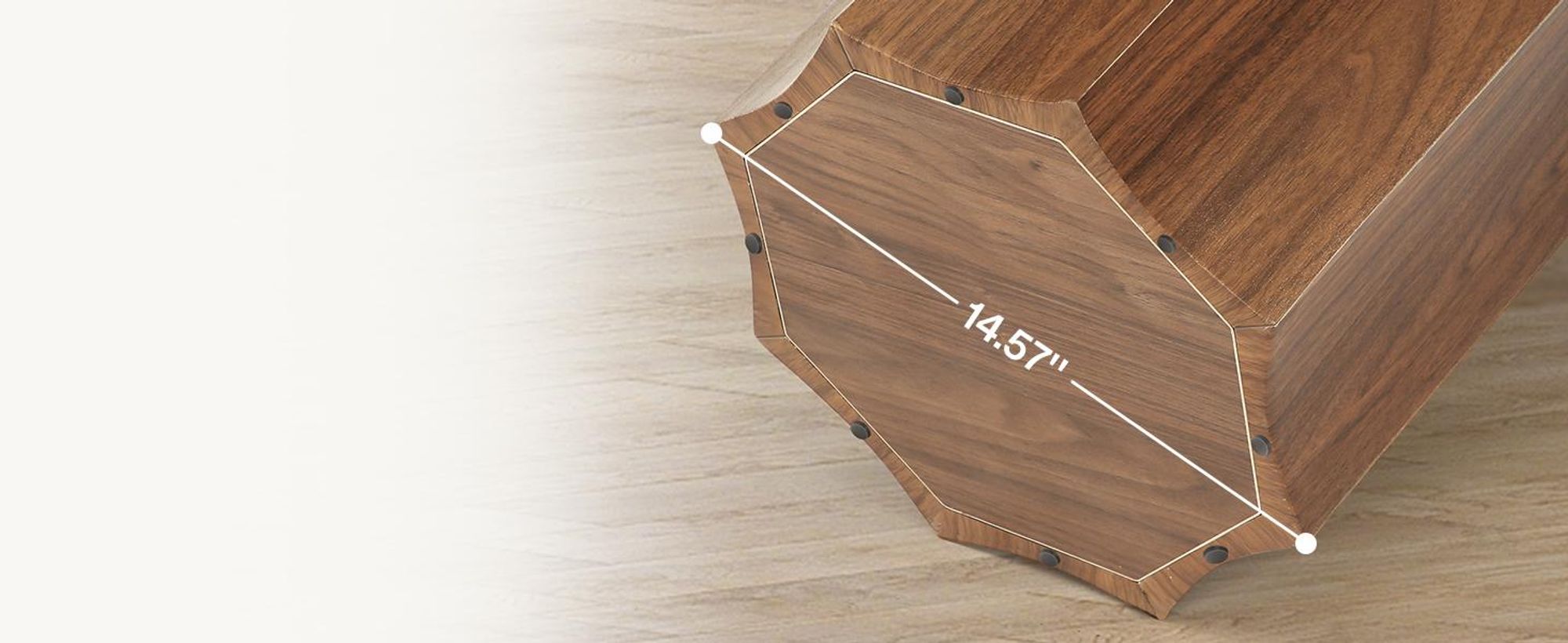 Tribesigns 80 cm okrúhly jedálenský stôl pre 2 osoby, malý okrúhly jedálenský stôl do kuchyne, obývačky, orech