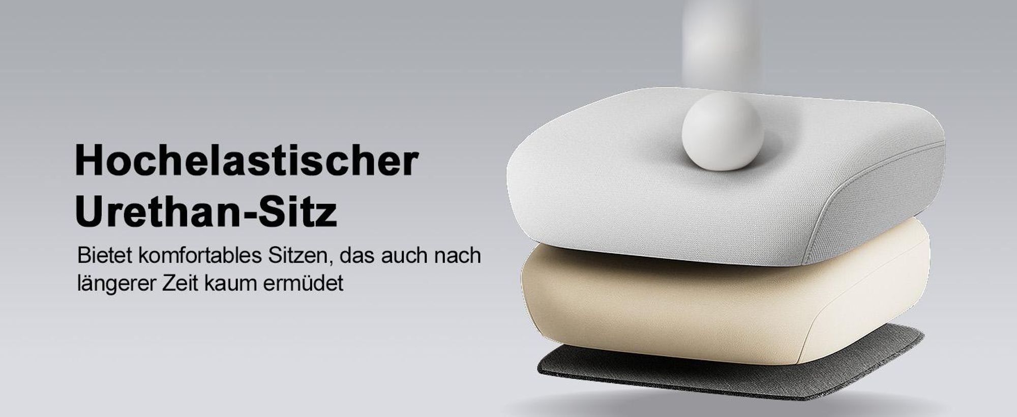 COMHOMA Ergonomischer Bürostuhl Schreibtischstuhl Gamingstuhl, mit Armlehnen, atmungsaktives Mesh, V-förmige Rückenlehne, verstellbar, Wippfunktion