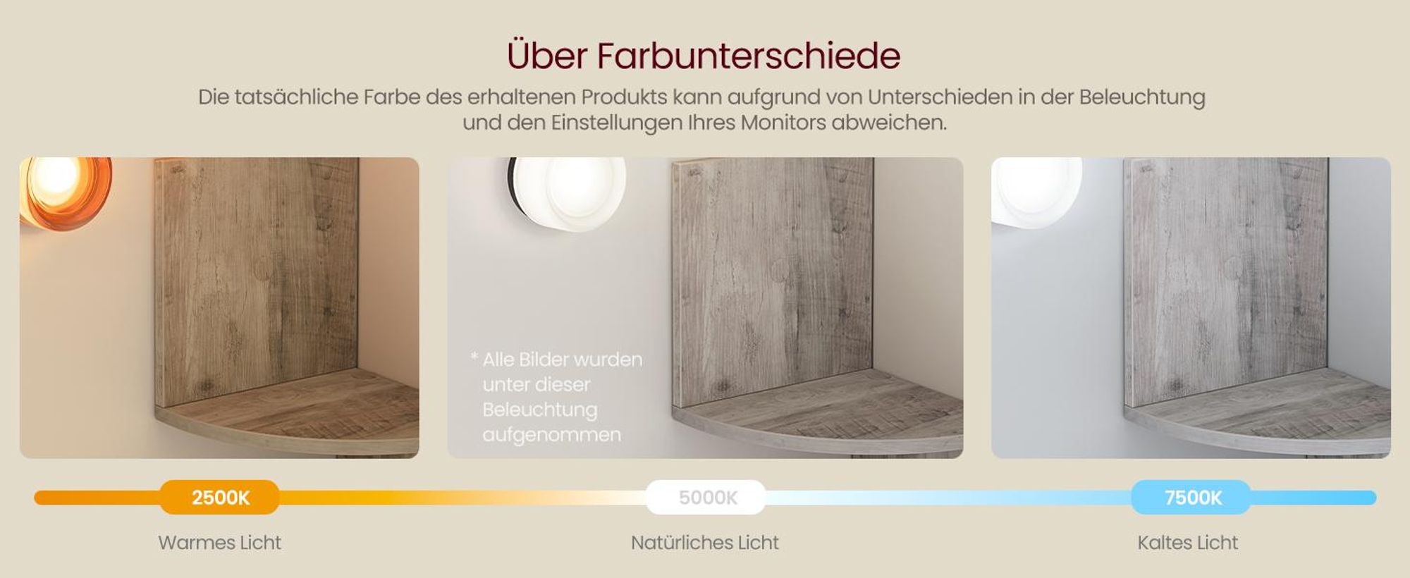 VASAGLE Bücherregal mit 5 Ablagen Eckregal Wandregal Schweberegal greige