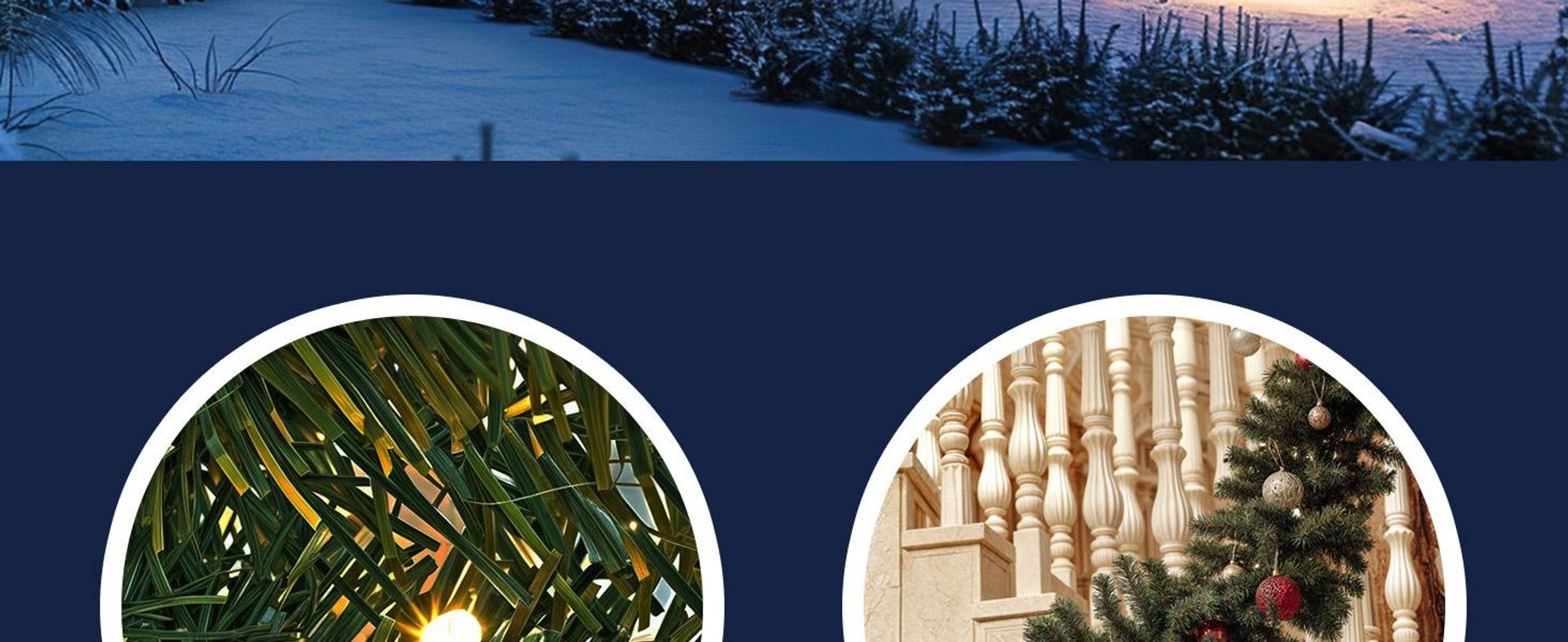 CASARIA Weihnachtsgirlande mit Beleuchtung 5m 100 LEDs