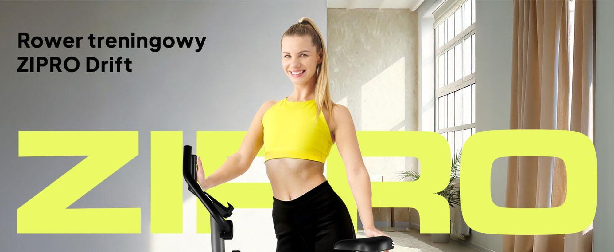 Rower treningowy Zipro Drift – magnetyczny rower fitness  z masą obrotową 6 kg Cichy rower treningowy do użytku domowego Kompaktowy, z pomiarem tętna  Uchwyt na tablet