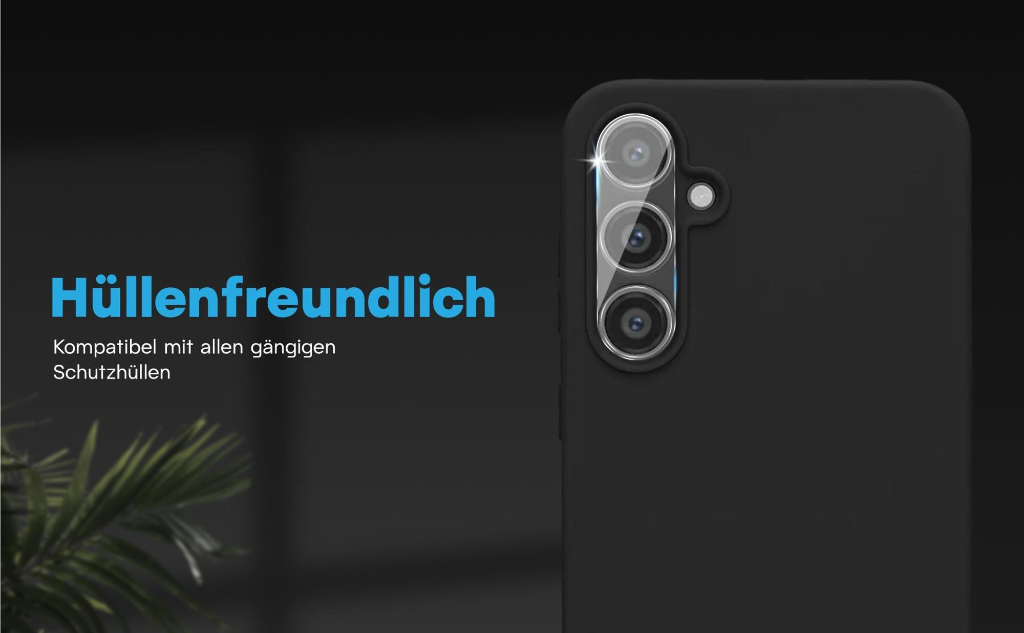 Kamera Schutzglas Set für Samsung Galaxy A27 5G kompatibel mit allen gängigen Hüllen