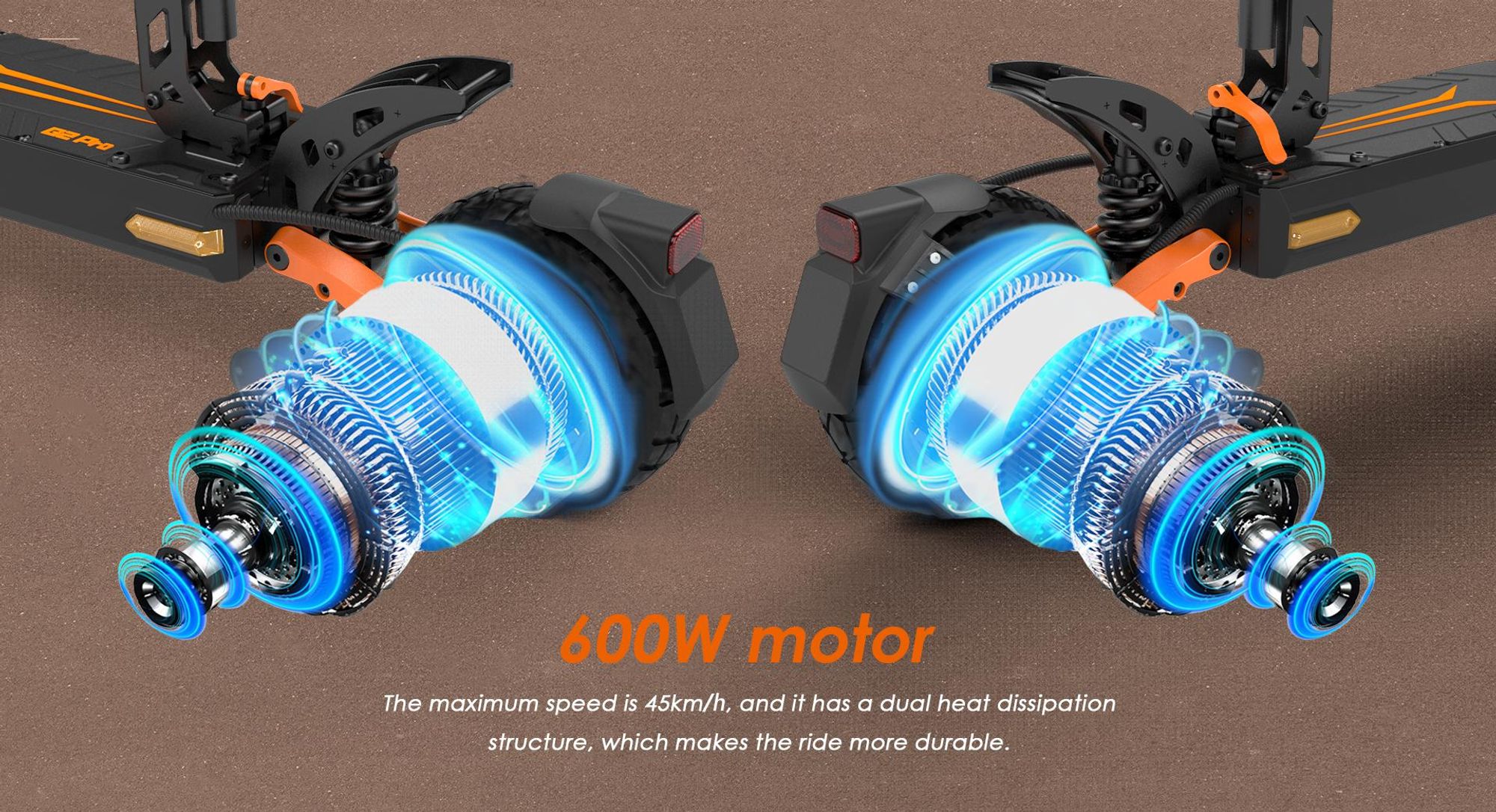 G2 PRO - Trottinette électrique pliable - Roues 9" - Batterie 48v 15Ah - Autonomie 55KM – Freins à double disque - Selle amovible - Écran LED
