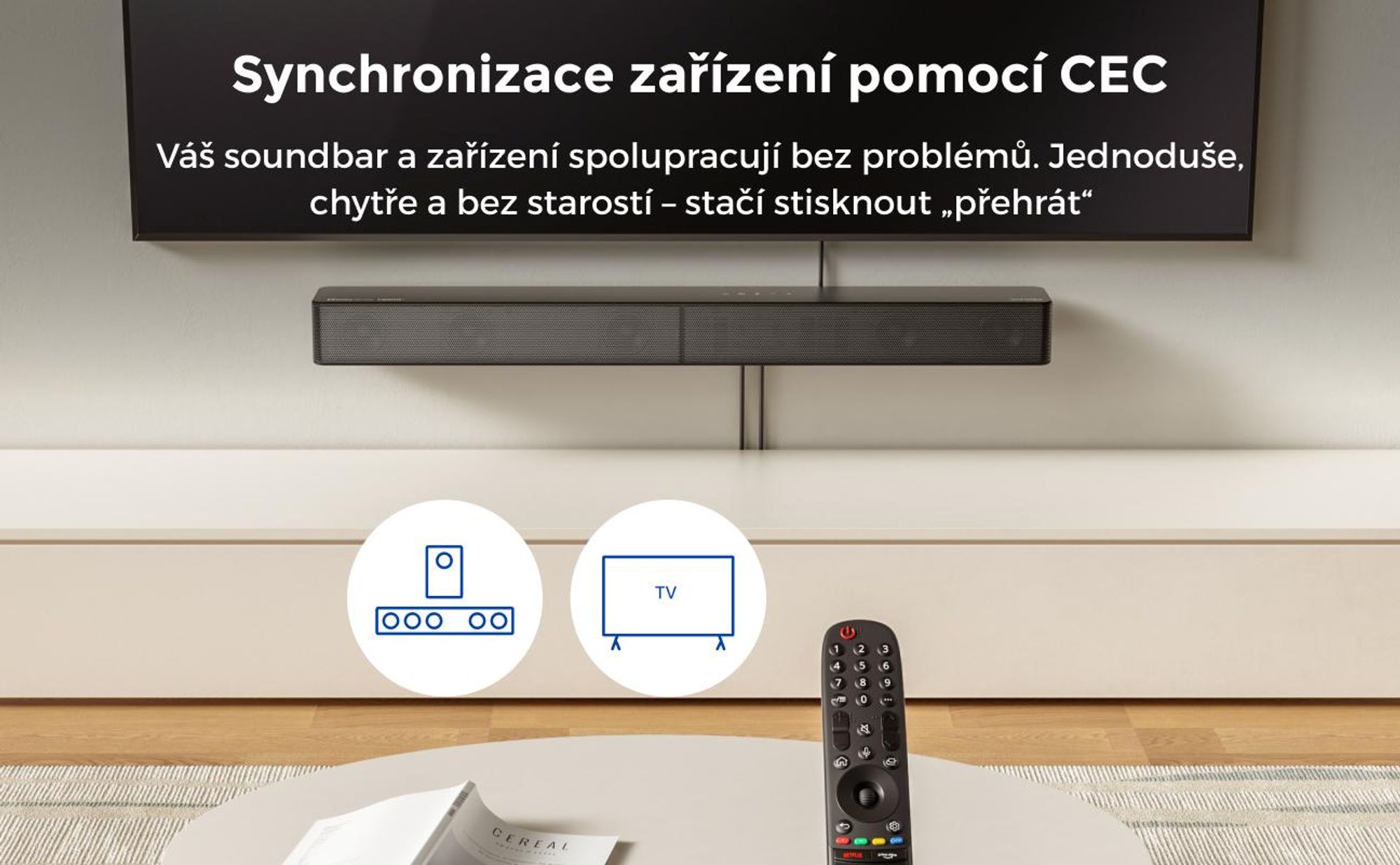 Soundbar ULTIMEA 5.1 Dolby Atmos, zvukový systém domácího kina se subwooferem pro TV, výkon 300 W, nastavitelné zesílení basů, ovládání pomocí aplikace, Bluetooth 5.4