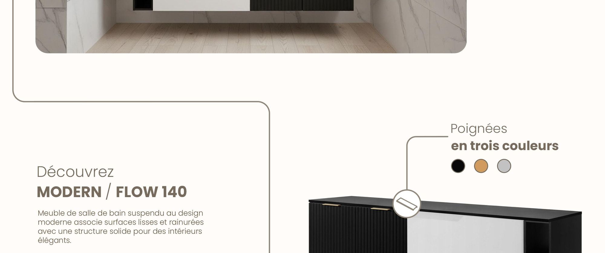 RODAN, meuble de salle de bain, armoire moderne, meuble sous vasque, meuble sous lavabo