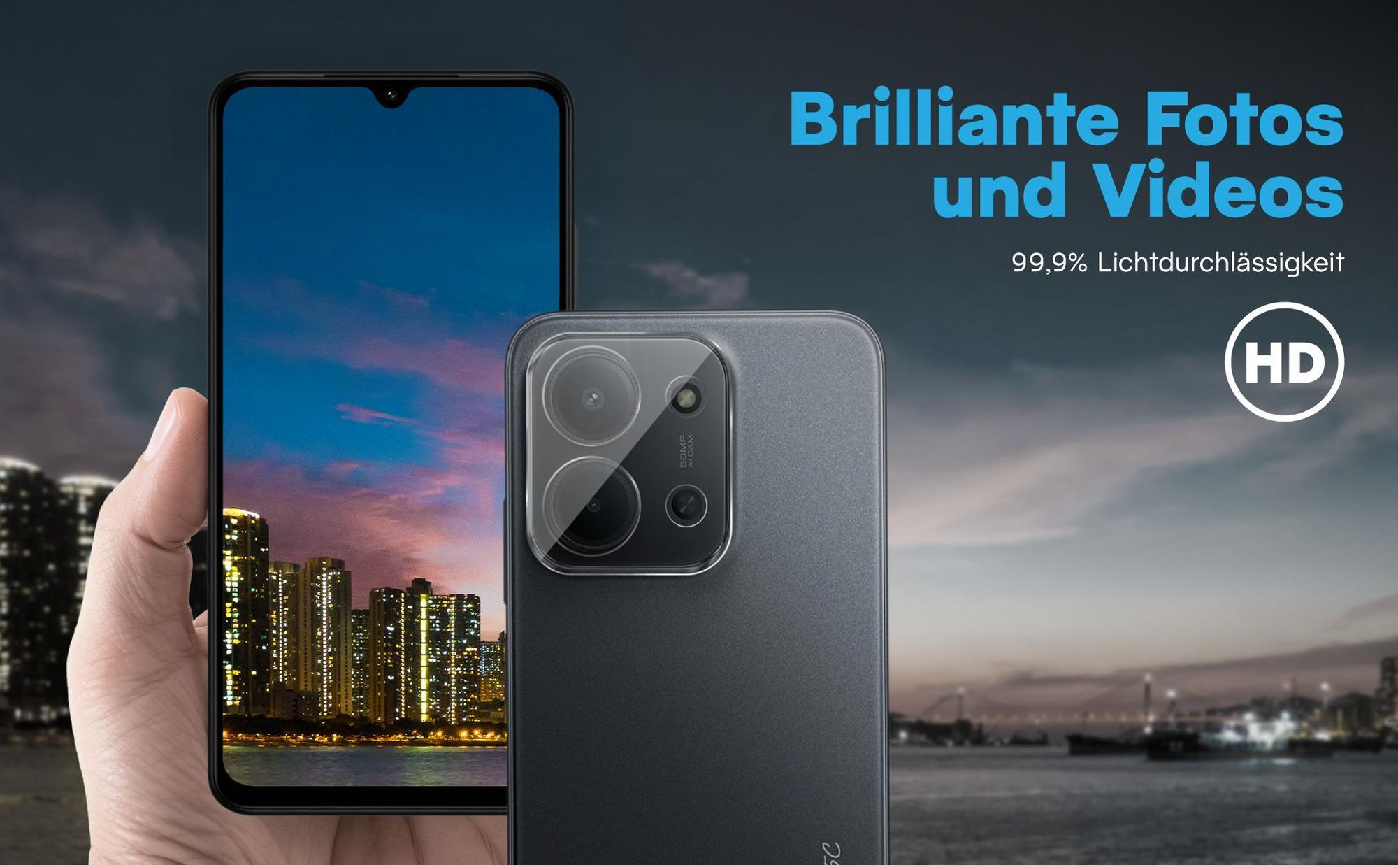Brilliante Bildqualität mit dem Xiaomi Redmi 15C dank 99,9% Lichtdurchlässigkeit