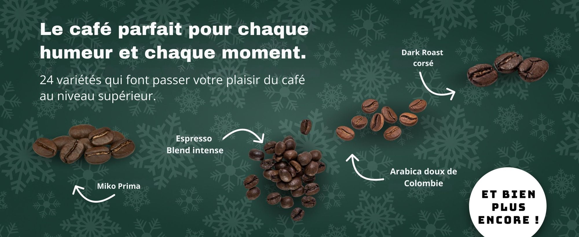 BOXILAND® café en grains calendrier avent 2026, 24 variétés, Fairtrade