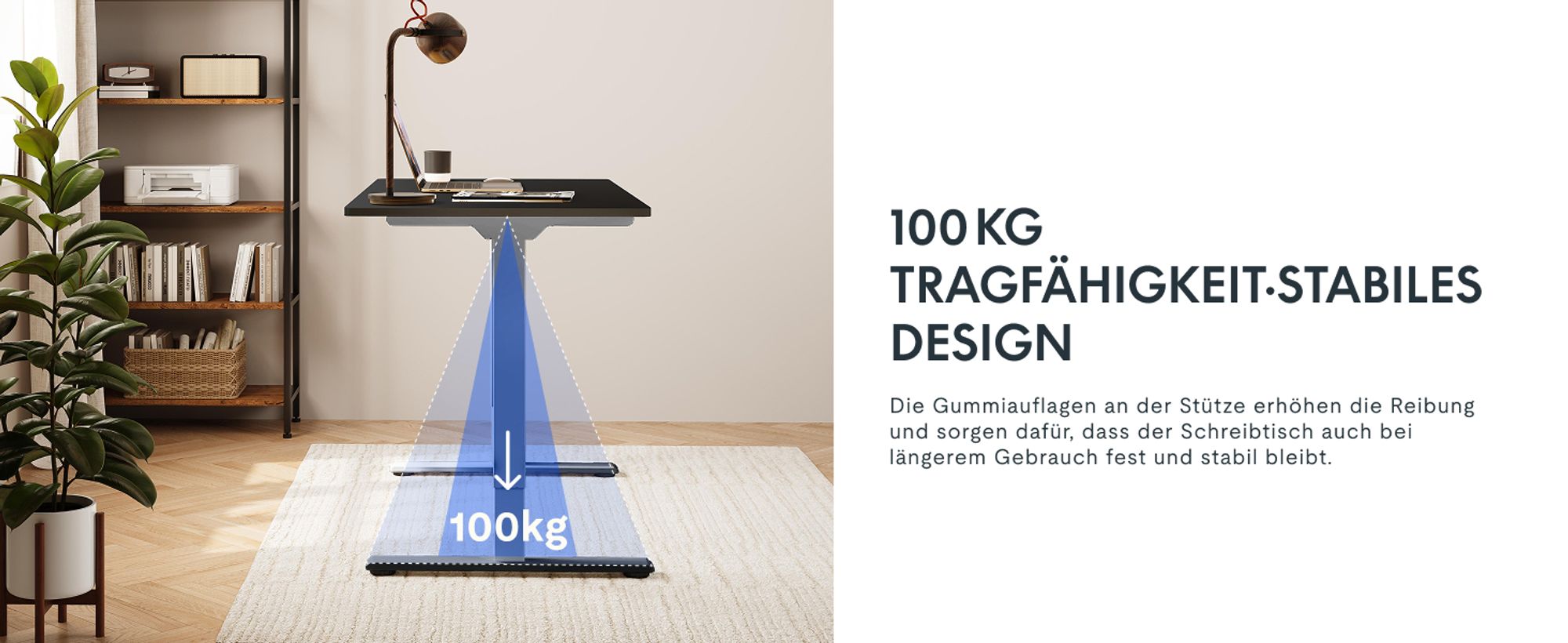 FLEXISPOT Höhenverstellbarer Schreibtisch  EU, 22mm Einteilige Tischplatte 140x80cm, Elektrisch mit 2 starken Motoren, 4 Memory-Funktion(Ahorn)