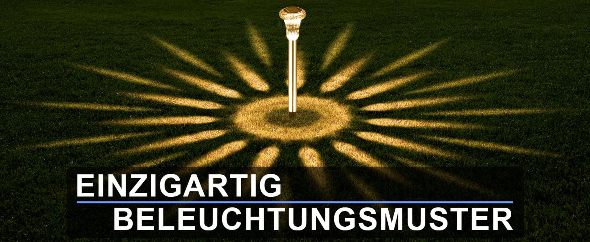 LED Solarlampe, Solarleuchte, 6er Set LED Solarlicht, Solar Bodenleuchte, Bodenlampe, Warmweiß, Winterfest, Wasserdicht, für außen, Terrasse, Rasen
