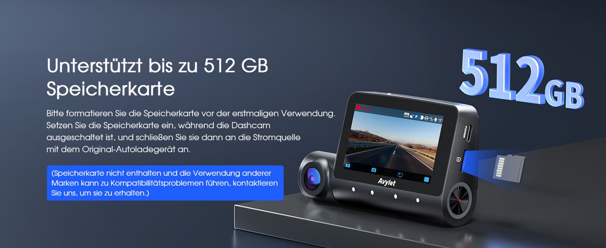 5K 3-Kanal-Dashcam Auto Wi-Fi,GPS,3lens 4K+1080P+1080P Vorne Hinten Innen Autokamera mit 3-Zoll-IPS-Bildschirm,IR-Nachtsicht,24h Puffer Parkmodus