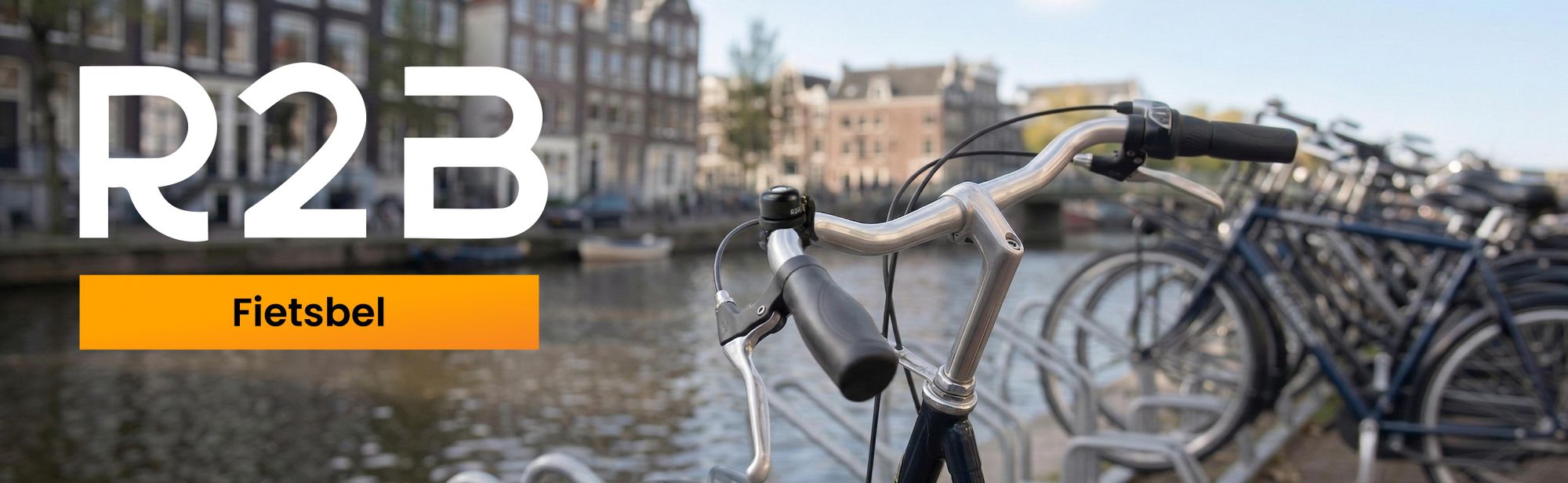 R2B Fietsbel Geschikt voor AirTag - Verborgen Trackerhouder Zwart