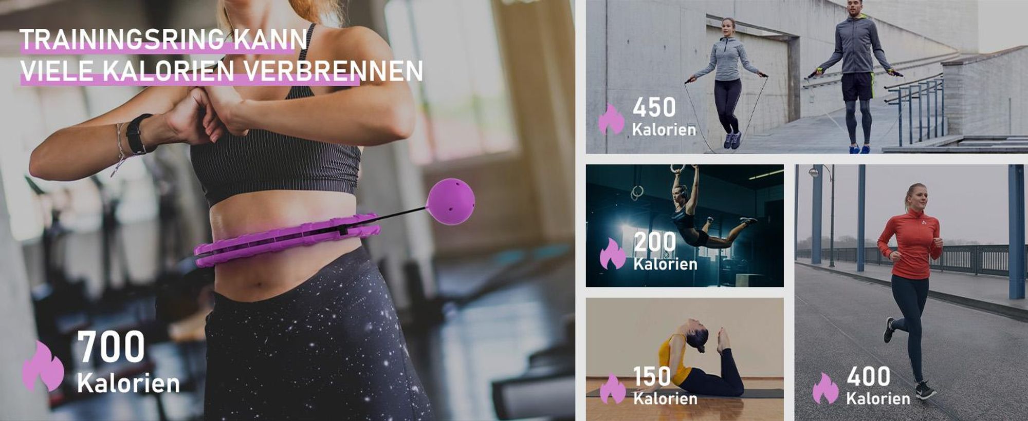 Hula-Hoop-Reifen, Smart Hoop Reifen, Gymnastikreifen, einstellbare Größe 66-120cm, für Gewichtsverlust, Fitness, Unterhaltun