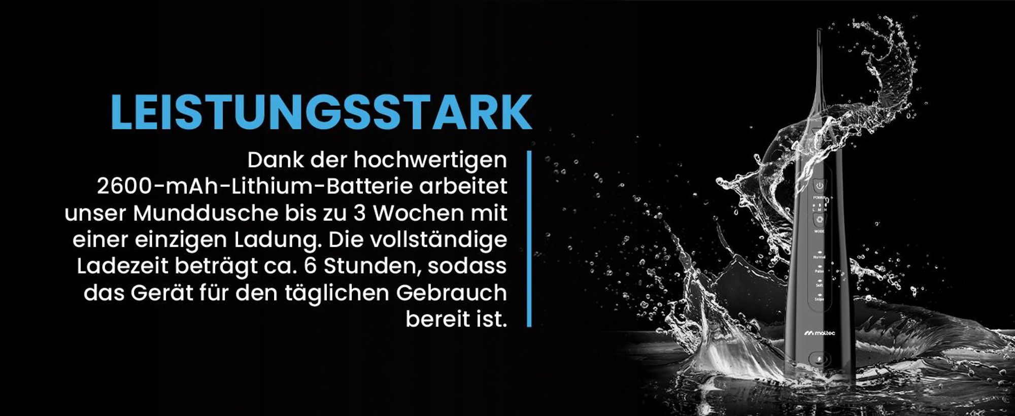Munddsche Zahnreinigung Hochleistungs-Wasserstrahlgerät