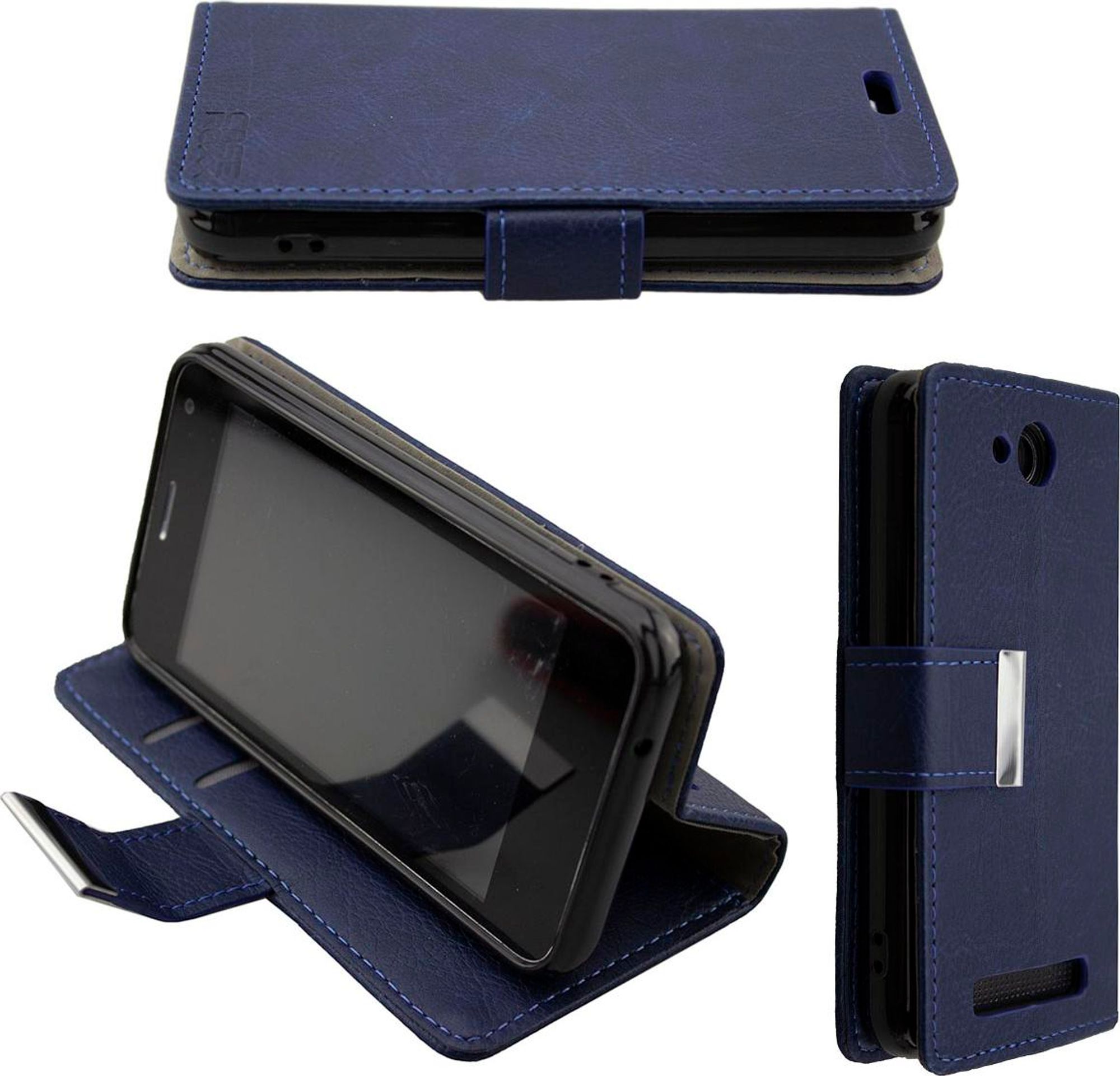 caseroxx Handy Hülle Tasche kompatibel mit Alba Alba 4' Bookstyle-Case Wallet Case Bild 1