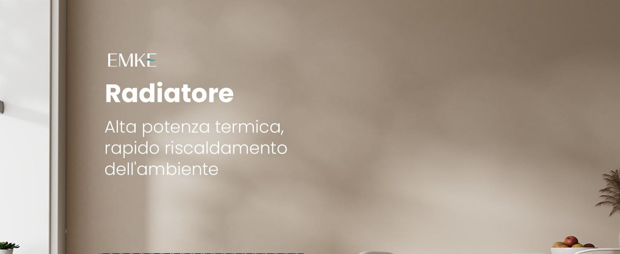 Radiatore di design EMKE 600 x 1180 mm Radiatore Orizzontale ovale Collegamento laterale Riscaldamento a doppio strato, 1828W, antracite senza elemento riscaldante