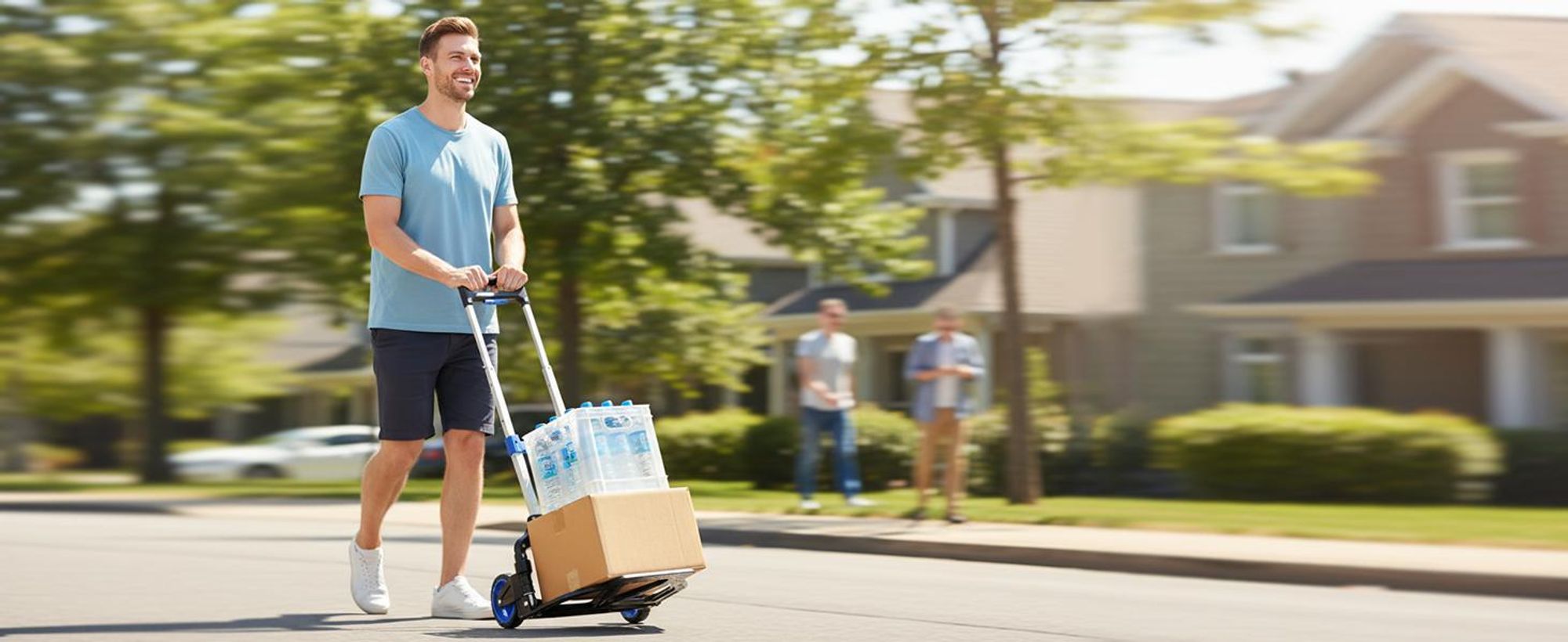 Sekey Aluminium Sackkarre klappbar 80 kg Transportkarre Stapelkarre Handkarre Klappkarre mit 3-Stufig höhenverstellbarem Griff