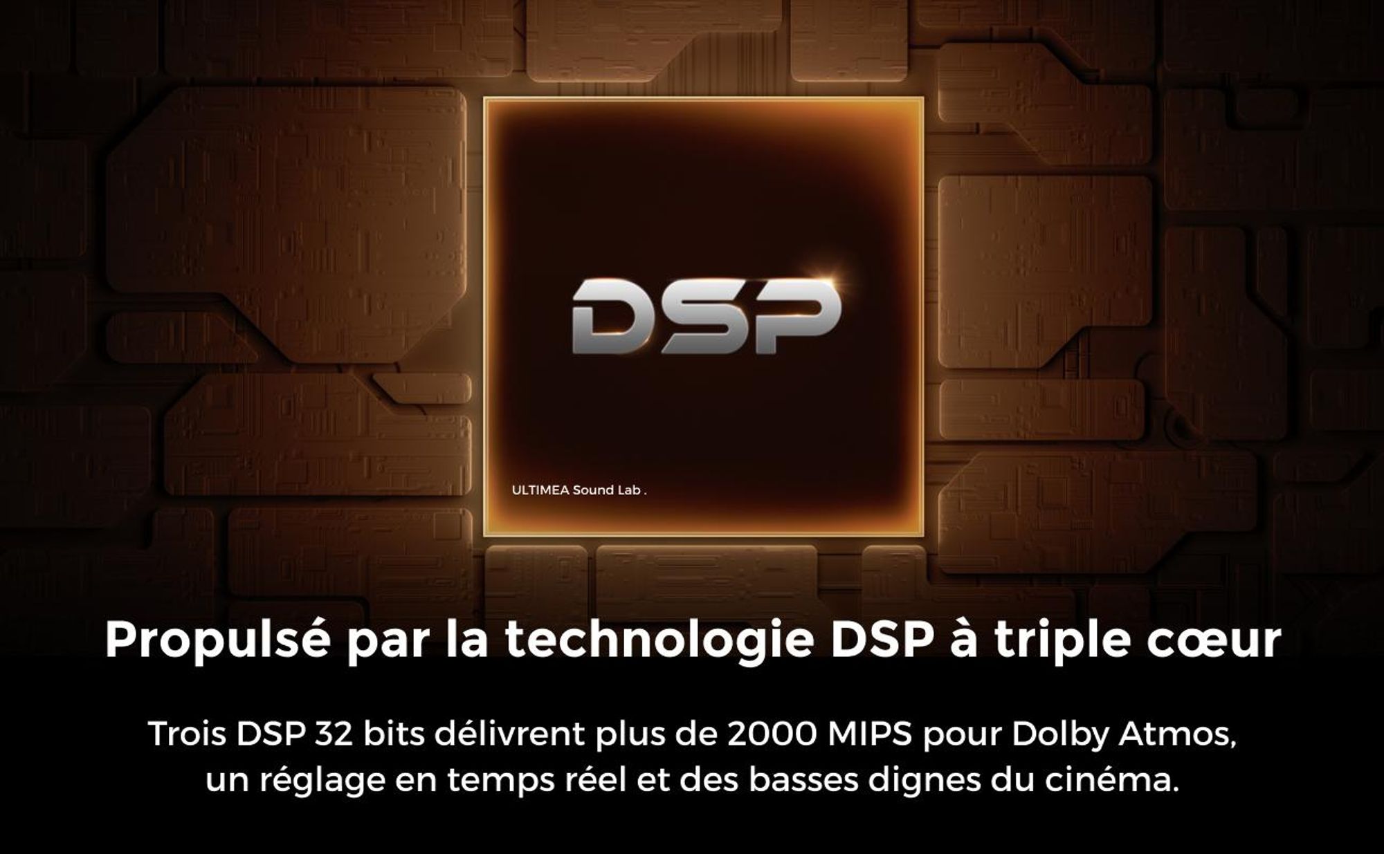 Barre de son ULTIMEA 5.1 Dolby Atmos, Système de son Home Cinéma avec caisson de basses, puissance 340W, contrôle par application, Bluetooth 5.4