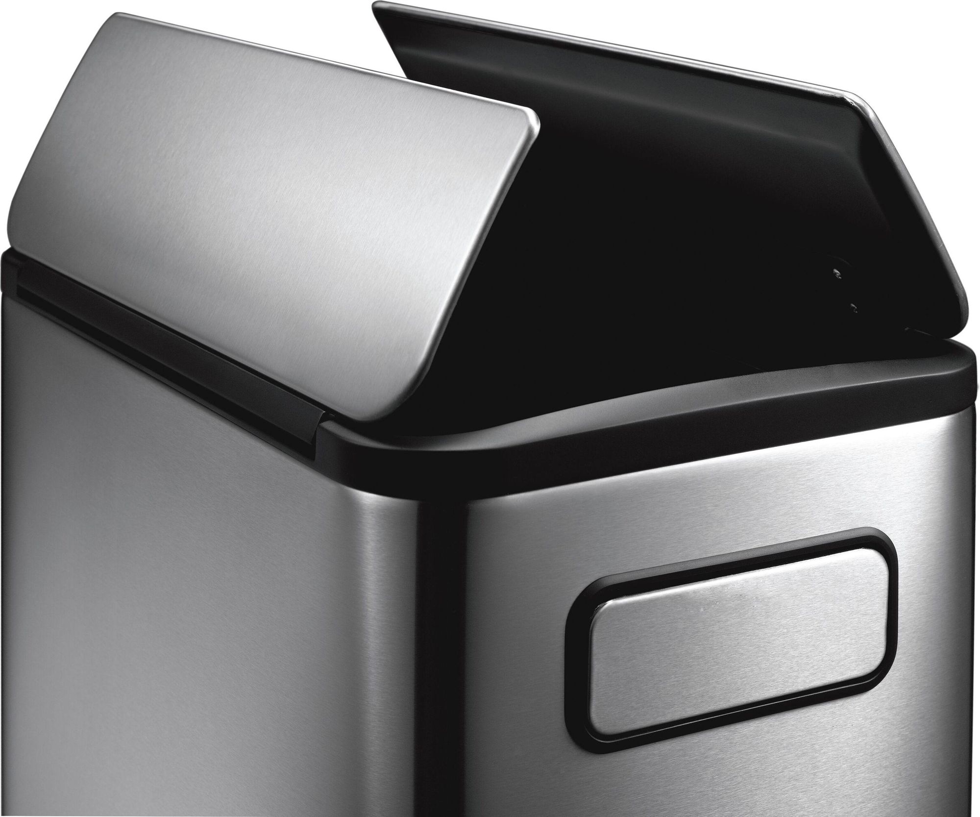 EKO - Ecofly pedaalemmer 20+20 liter - Stainless steel Plastic - Matt Edelstahl