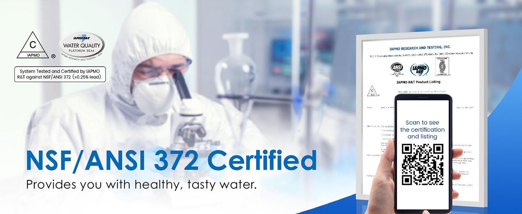 Waterdrop RO Umkehrosmose Wasserfiltrationssystem, 1: 1 Pure to Drain, Reduziert Wasserhärte und TDS, FCC-Gelistet, WD-G2-W, Weiß