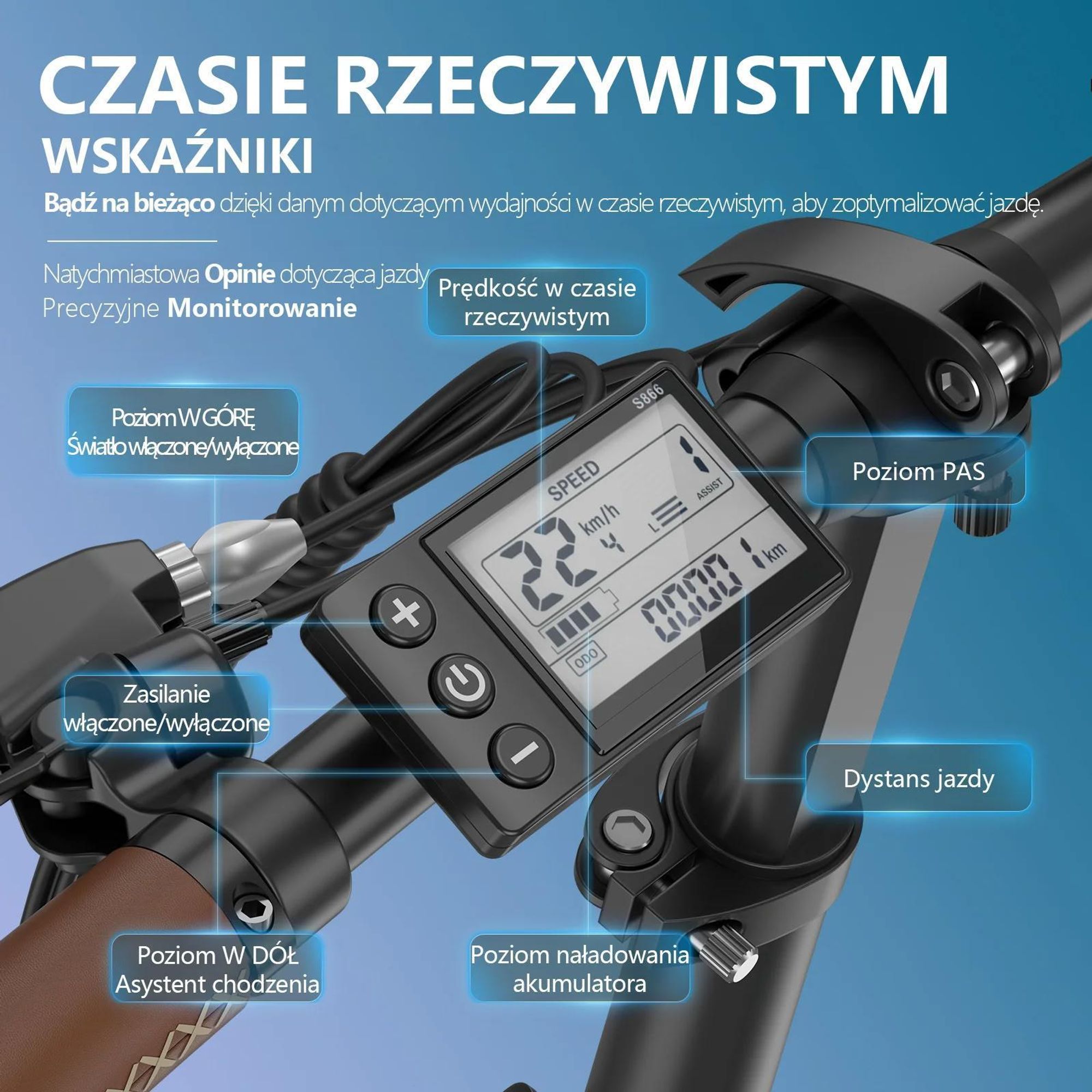 Rower Elektryczny FAFREES F20+ Pro - Silnik 250W Akumulator 36V25Ah Opony 20" Mechaniczny Hamulec Tarczowy - Błękit Aurory
