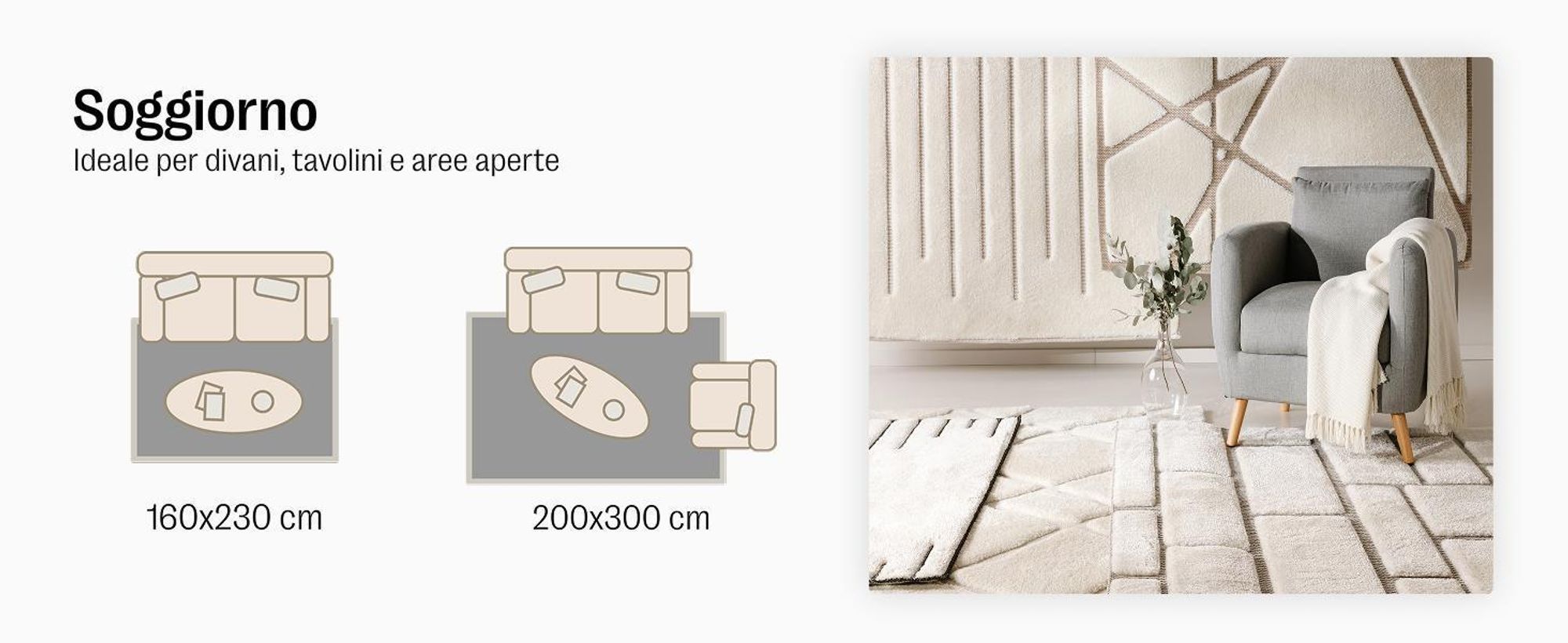 benuta tappeto soggiorno Elvy Crema/Beige 140x200 cm tappeto soggiorno rettangolare fantasia pelo corto morbido soffice