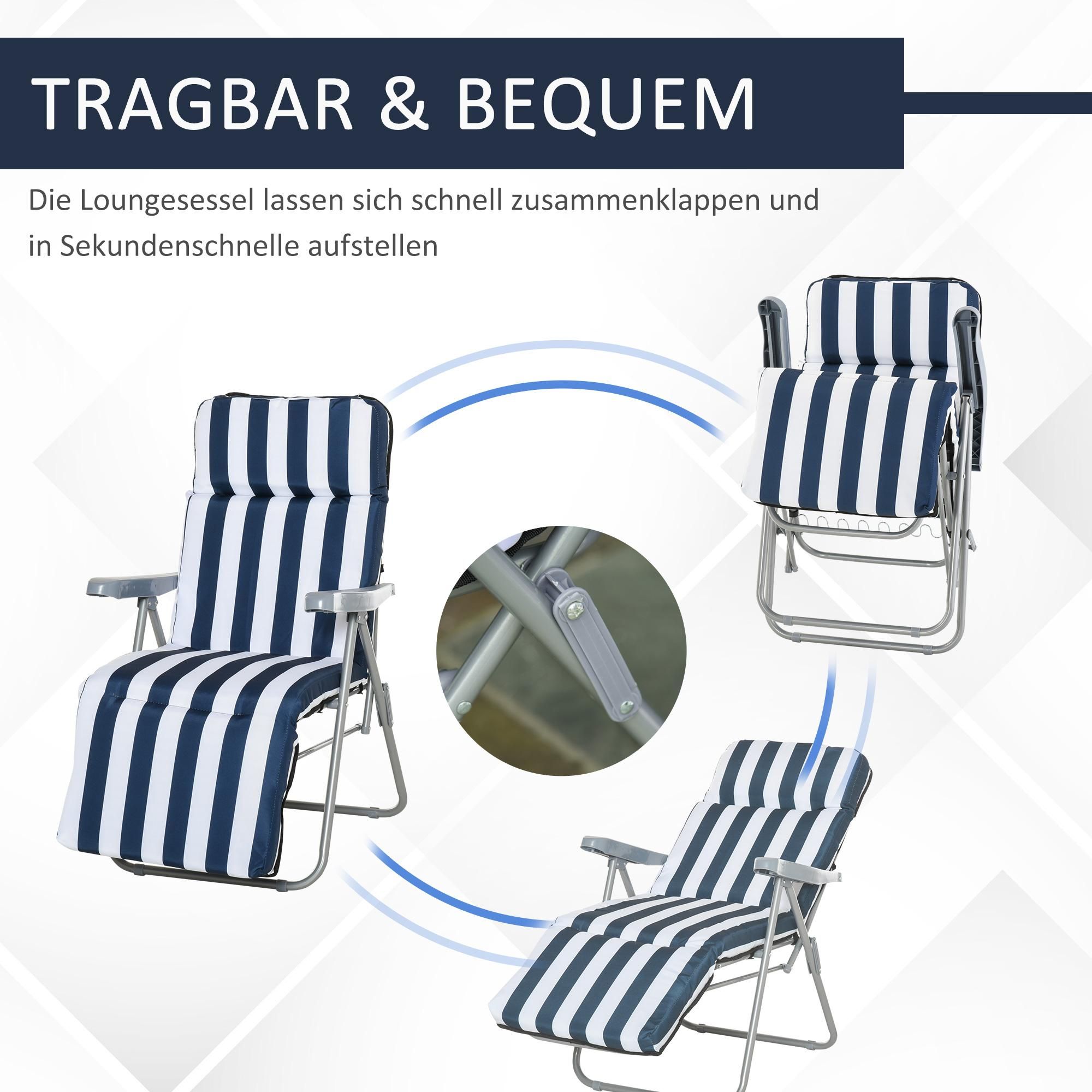 Strandliege mit 5