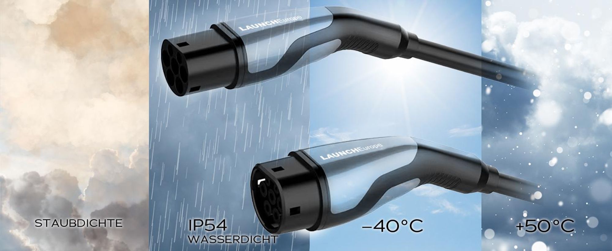 LAUNCH Typ 2 Ladekabel 22 kW 7M 32 A Ladekabel Elektroauto Typ 2 3 Phasig für E Auto EV/PHEV Typ 2 auf Typ 2,für T-Mode und E-Golf-Serienfahrzeuge