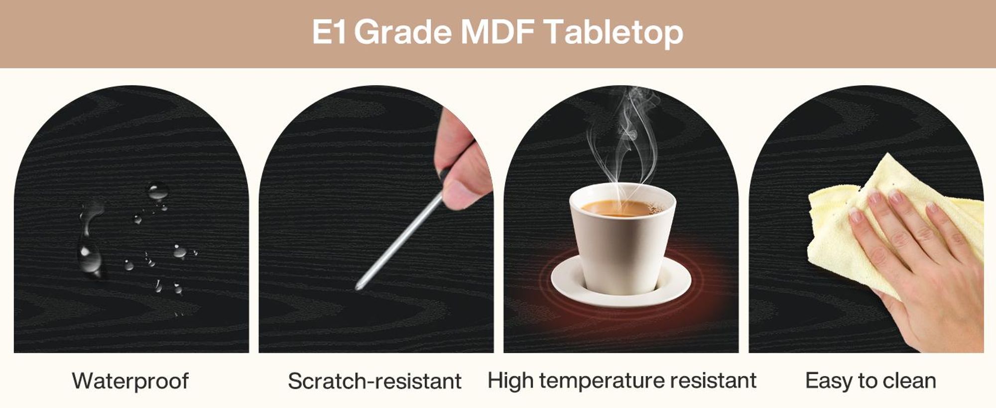 Couchtisch, 80 cm Beistelltisch, zweistöckiger Wohnzimmertisch, runder Cocktailtisch, Sofatisch mit Ablagefächern, für Zuhause, Wohnung, Büro
