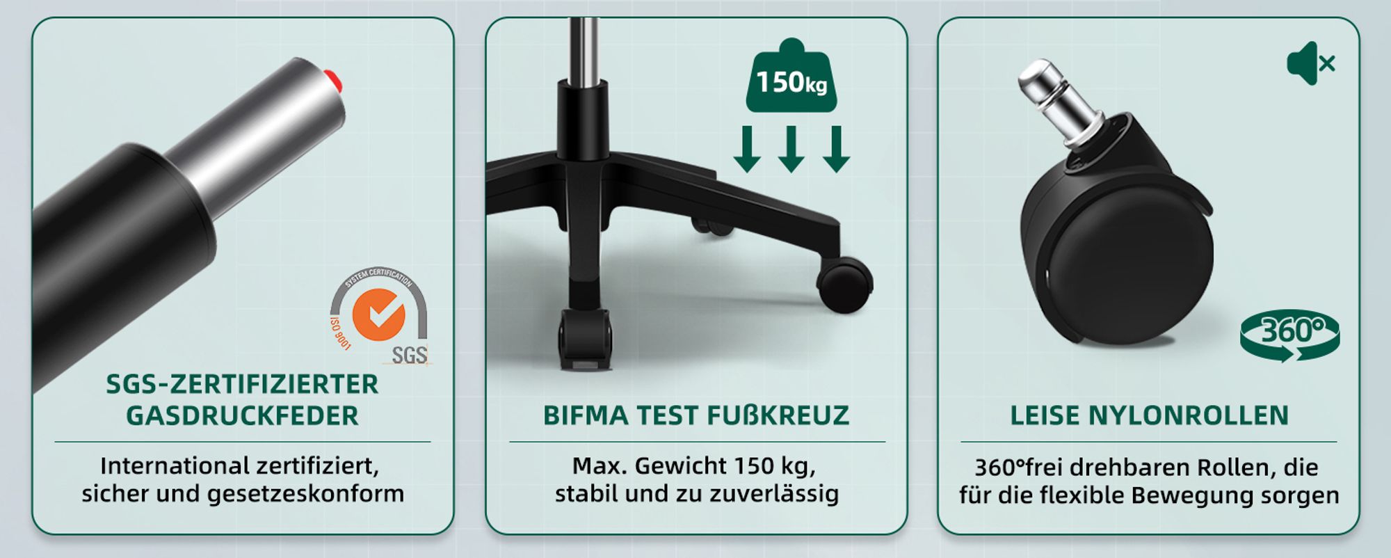 Aiibot Bürostuhl,Bürostuhl Ergonomischer mit klappbaren Armlehnen Schreibtischstuhl Armlehnen Höhenverstellbarer Drehstuhl Chefsessel bürostuhl 150 kg