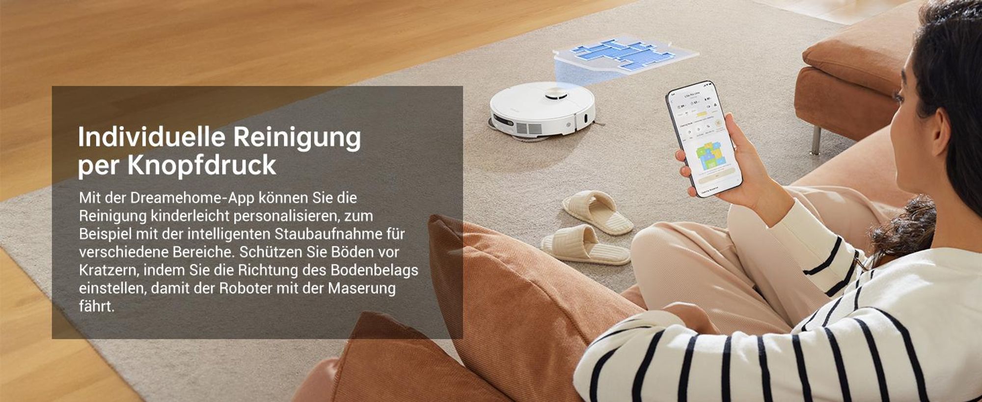 Dreame L10s Pro Ultra Heat Roboter Saugroboter mit Wischfunktion,Automatische Moppreinigung,heißem Wasser,7000Pa,Doppelte Mopp- und Bodenreinigung
