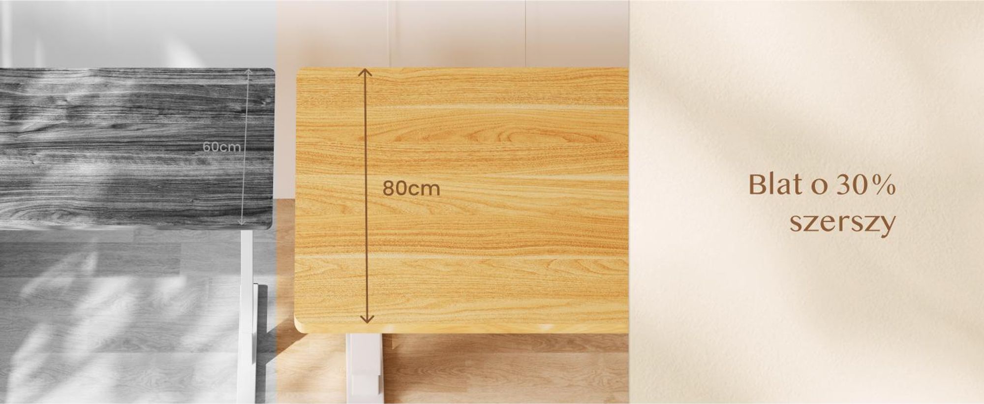 FLEXISPOT QB2 Biurko z regulacją wysokości Elektryczne 200 x 80 cm, 2 MOCNE SILNIKI, nośność 120 kg, ochrona przed kolizją, 4 funkcje pamięci (klon)