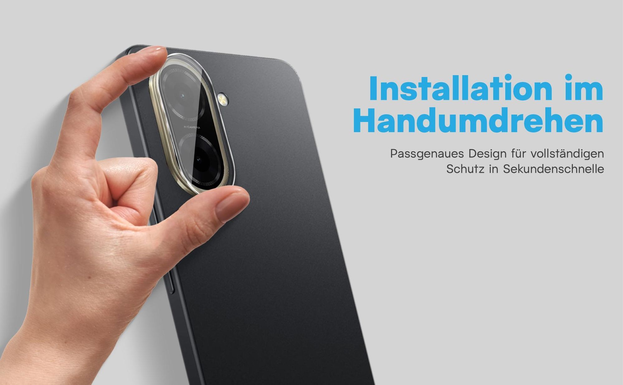 2x Kameraschutz aus 9H Glas für Xiaomi Redmi A5 in passgenauem Design