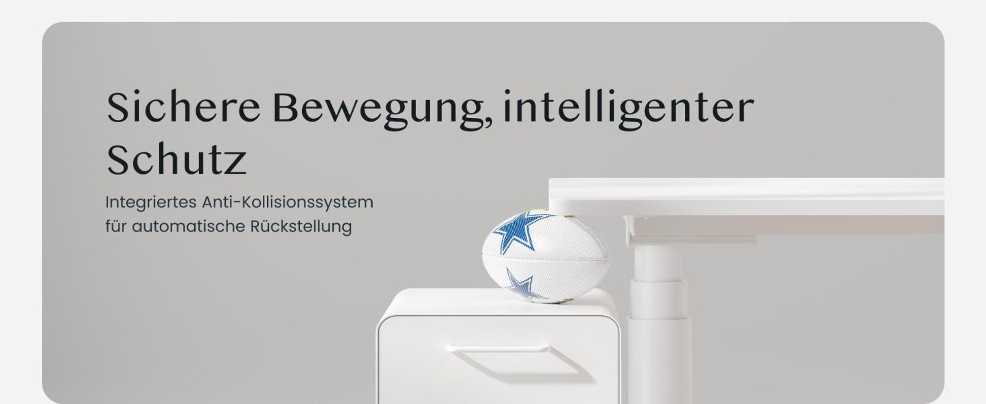 FLEXISPOT CylineX Pro Höhenverstellbarer Schreibtisch Elektrisch, Ovaler Beindesign, 200KG Tragkraft, Dualmotor, Klavier-Tasten-Bedienfeld, Weiß
