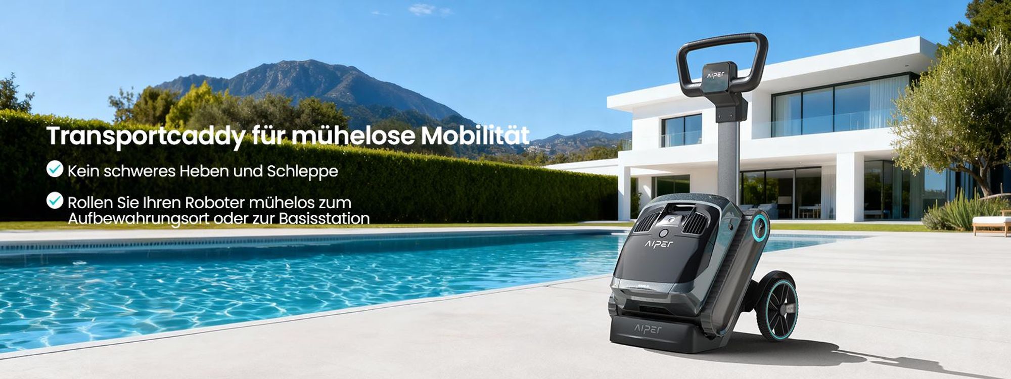 The iamgine is showing Aiper Robotic Pool Cleaner
