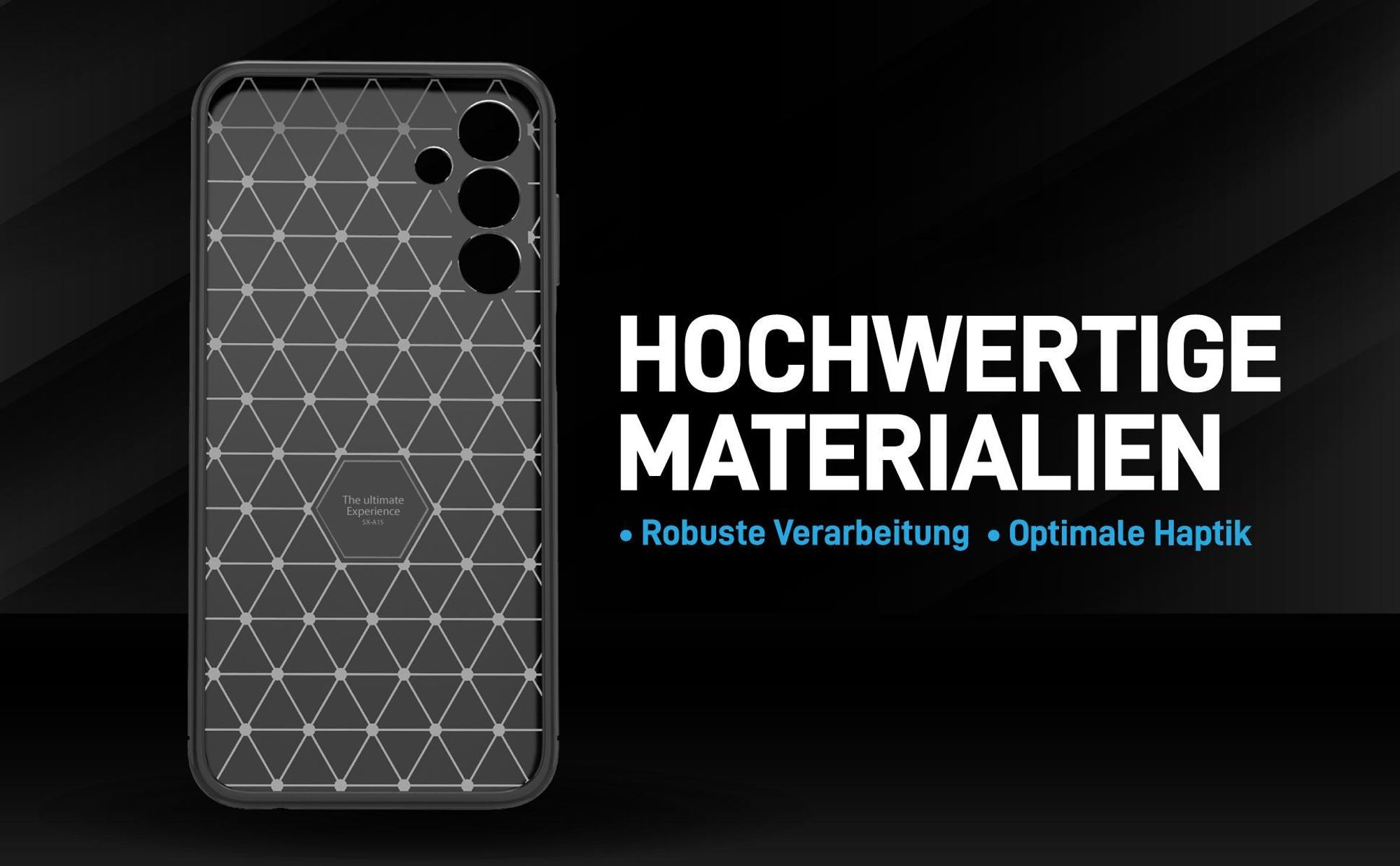 Handyhülle für das Samsung Galaxy A15 / A15 5G im Carbon Look