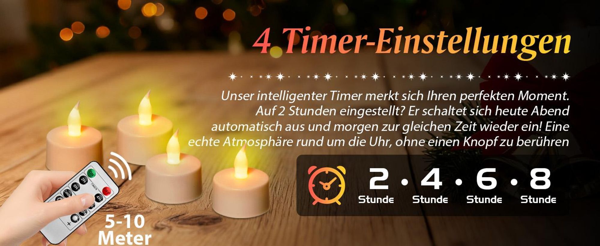 12er Teelichter Wiederaufladbar, mit Fernbedienung Ladestation, Aufladbare LED Teelichter Kerzen Flackernd, Timer, für Party Zimmer Weihnachten Deko