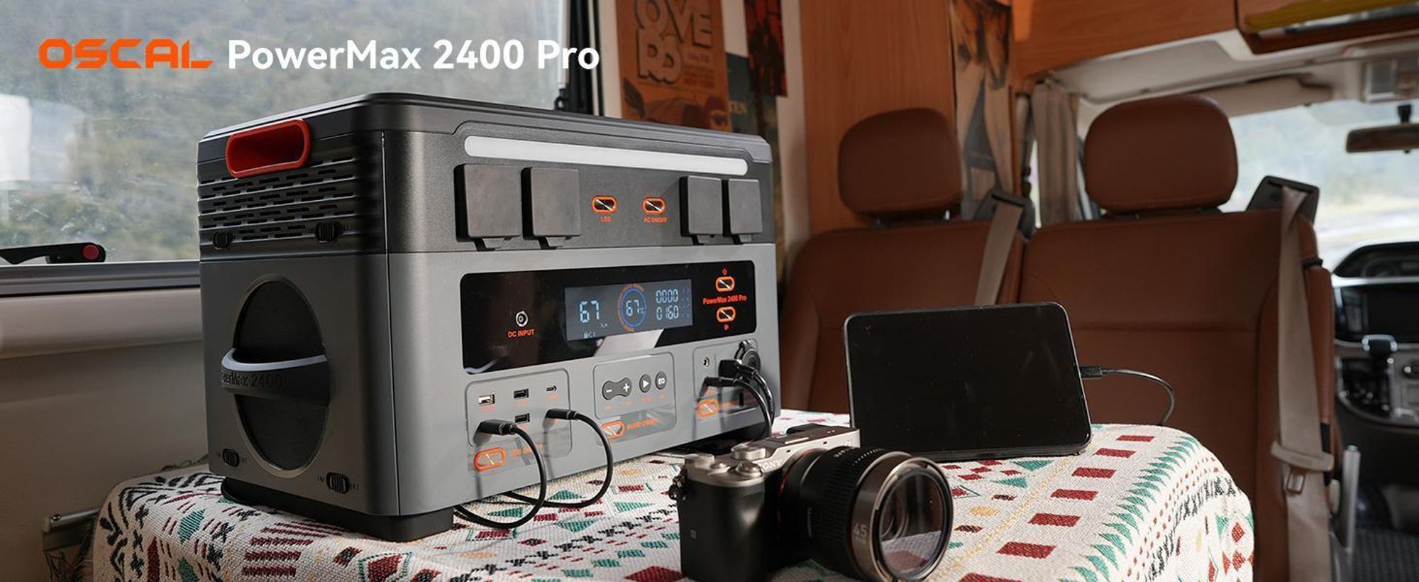OSCAL BP2400Pro Erweiterungsakku 2016Wh LiFePO4, Zusatzakku für PowerMax 2400Pro