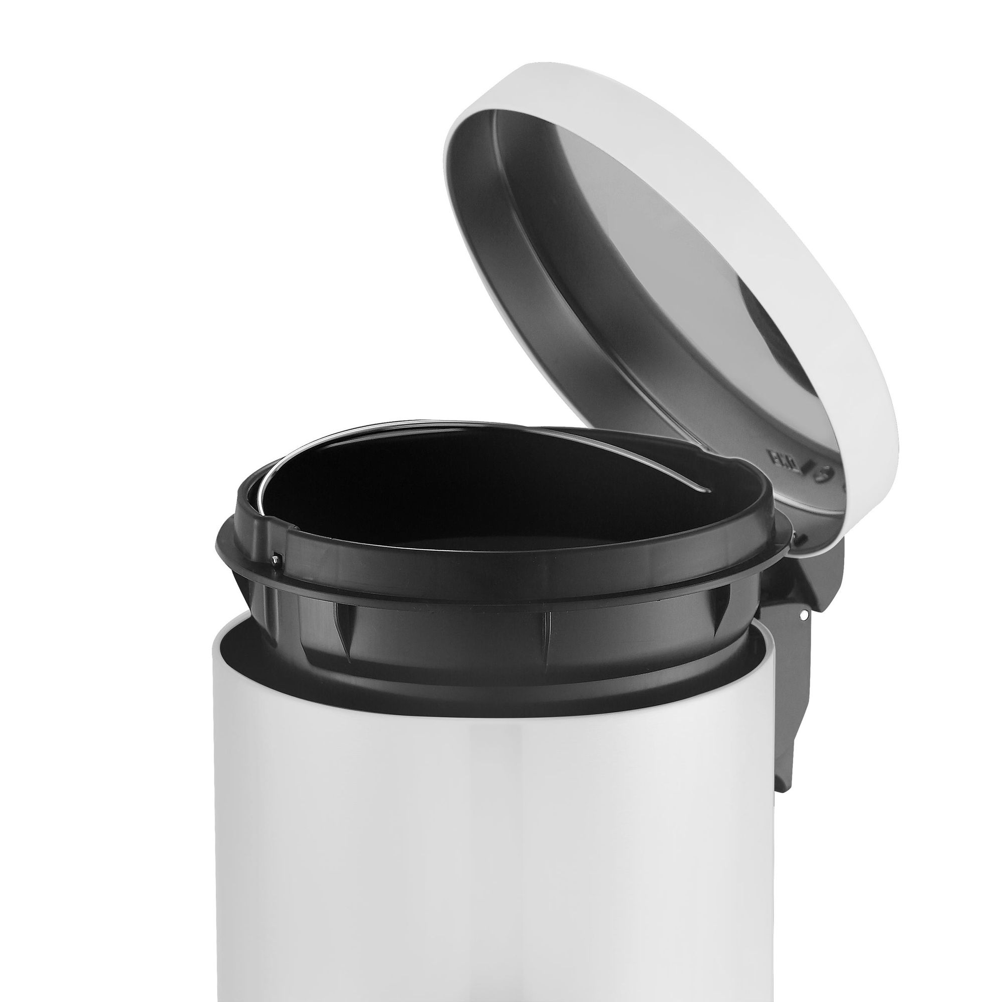 EKO - Serene Treteimer 30 Liter - Stainless steel Plastic - Weiß